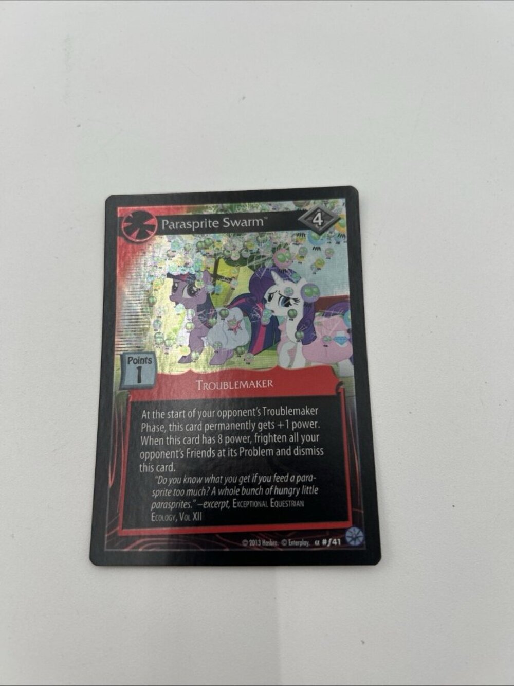 2013 Premiere, My Little Pony CCG, Parasprite Swarm, Foil #41